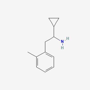 1-Cyclopropyl-2-(2-methylphenyl)ethan-1-amine