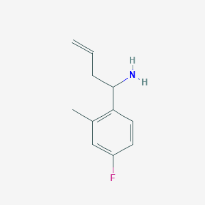 1-(4-Fluoro-2-methylphenyl)but-3-en-1-amine