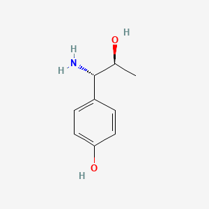 molecular formula C9H13NO2 B13044063 4-[(1S,2S)-1-amino-2-hydroxypropyl]phenol 