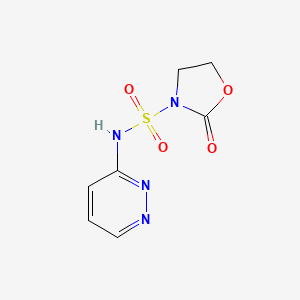 2-Oxo-N-(pyridazin-3-YL)oxazolidine-3-sulfonamide