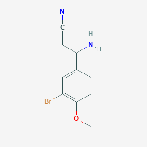 3-Amino-3-(3-bromo-4-methoxyphenyl)propanenitrile