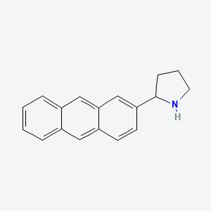 molecular formula C18H17N B13044071 2-(2-Anthryl)pyrrolidine 