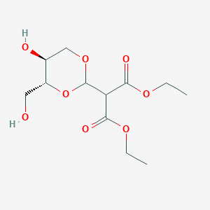 Diethyl 2-((4R,5S)-5-hydroxy-4-(hydroxymethyl)-1,3-dioxan-2-YL)malonate