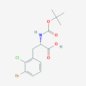 3-Bromo-2-chloro-N-Boc-L-phenylalanine