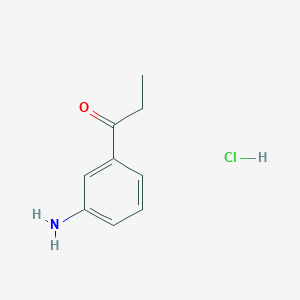 molecular formula C9H12ClNO B13044126 3'-Aminopropiophenone hcl 