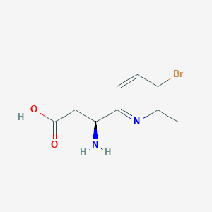 (3S)-3-Amino-3-(5-bromo-6-methylpyridin-2-YL)propanoic acid