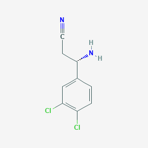 (3S)-3-Amino-3-(3,4-dichlorophenyl)propanenitrile