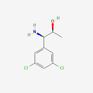 molecular formula C9H11Cl2NO B13044190 (1R,2S)-1-Amino-1-(3,5-dichlorophenyl)propan-2-OL CAS No. 1270093-03-2