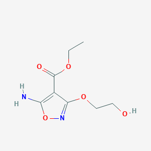 Ethyl 5-amino-3-(2-hydroxyethoxy)-4-isoxazolecarboxylate