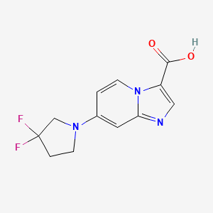 7-(3,3-Difluoropyrrolidin-1-YL)imidazo[1,2-A]pyridine-3-carboxylic acid