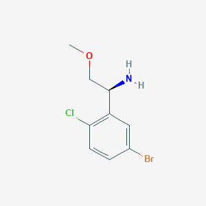 (S)-1-(5-Bromo-2-chlorophenyl)-2-methoxyethan-1-amine