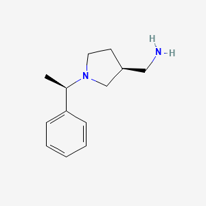 ((S)-1-((R)-1-Phenylethyl)pyrrolidin-3-yl)methanamine