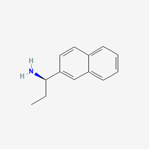 molecular formula C13H15N B13044255 (R)-1-(Naphthalen-2-YL)propan-1-amine 