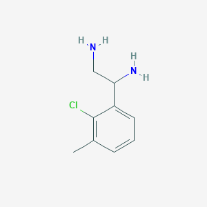 1-(2-Chloro-3-methylphenyl)ethane-1,2-diamine