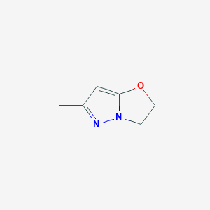 molecular formula C6H8N2O B13044286 6-Methyl-2,3-dihydropyrazolo[5,1-b]oxazole 