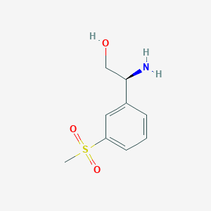 (S)-2-Amino-2-(3-(methylsulfonyl)phenyl)ethan-1-OL hcl