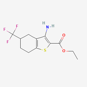 Ethyl 3-amino-5-(trifluoromethyl)-4,5,6,7-tetrahydrobenzo[B]thiophene-2-carboxylate