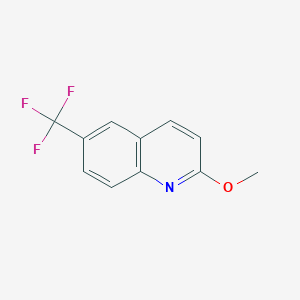 molecular formula C11H8F3NO B13044312 2-Methoxy-6-(trifluoromethyl)quinoline 