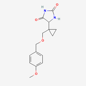 5-(1-(((4-Methoxybenzyl)oxy)methyl)cyclopropyl)imidazolidine-2,4-dione