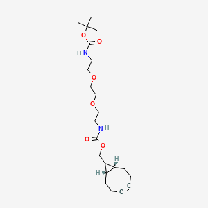 tert-butyl N-[2-[2-[2-[[(1S,8R)-9-bicyclo[6.1.0]non-4-ynyl]methoxycarbonylamino]ethoxy]ethoxy]ethyl]carbamate