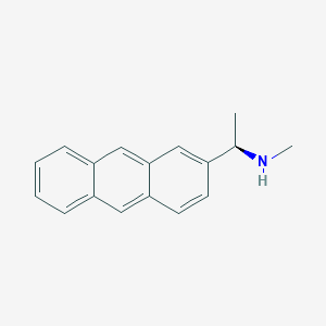 molecular formula C17H17N B13044349 ((1R)-1-(2-Anthryl)ethyl)methylamine 