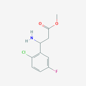 Methyl3-amino-3-(2-chloro-5-fluorophenyl)propanoatehcl