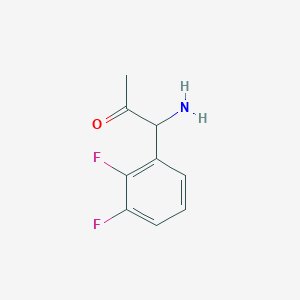 molecular formula C9H9F2NO B13044364 1-Amino-1-(2,3-difluorophenyl)acetone 