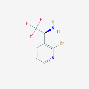 (S)-1-(2-Bromopyridin-3-YL)-2,2,2-trifluoroethan-1-amine