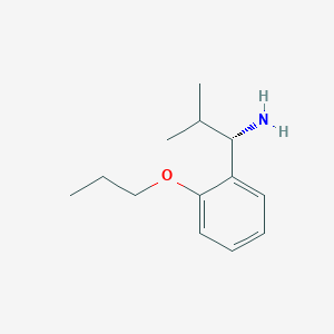 (S)-2-Methyl-1-(2-propoxyphenyl)propan-1-amine