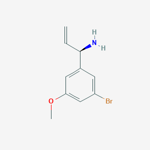 (1R)-1-(3-Bromo-5-methoxyphenyl)prop-2-EN-1-amine