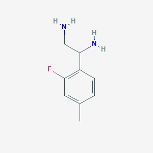 1-(2-Fluoro-4-methylphenyl)ethane-1,2-diamine