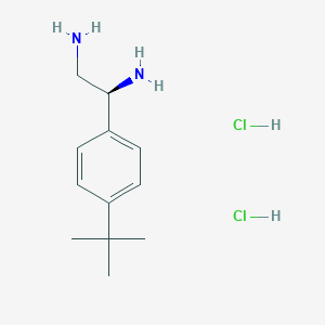 (1S)-1-[4-(Tert-butyl)phenyl]ethane-1,2-diamine 2hcl