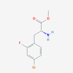 Methyl(R)-2-amino-3-(4-bromo-2-fluorophenyl)propanoatehcl