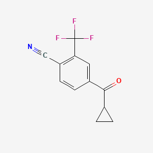 4-(Cyclopropanecarbonyl)-2-(trifluoromethyl)benzonitrile