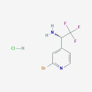 (S)-1-(2-Bromopyridin-4-YL)-2,2,2-trifluoroethan-1-amine hcl