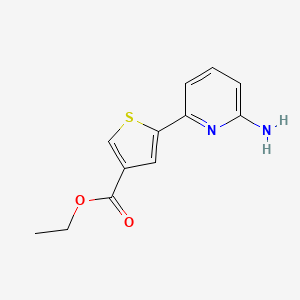 Ethyl 5-(6-aminopyridin-2-YL)thiophene-3-carboxylate