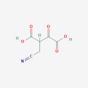 molecular formula C6H5NO5 B13044607 2-(Cyanomethyl)-3-oxosuccinic acid 