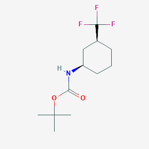 [3beta-(Trifluoromethyl)cyclohexane-1beta-yl]carbamic acid tert-butyl ester