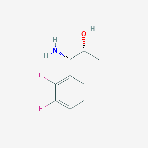 molecular formula C9H11F2NO B13044638 (1S,2R)-1-Amino-1-(2,3-difluorophenyl)propan-2-OL 