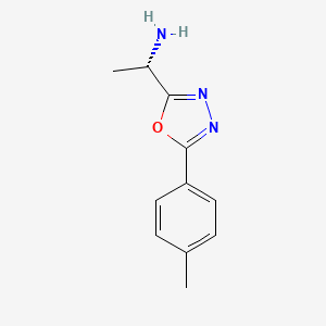 (S)-1-(5-(P-Tolyl)-1,3,4-oxadiazol-2-YL)ethan-1-amine