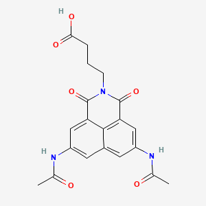 4-(5,8-Diacetamido-1,3-dioxo-1H-benzo[DE]isoquinolin-2(3H)-YL)butanoic acid