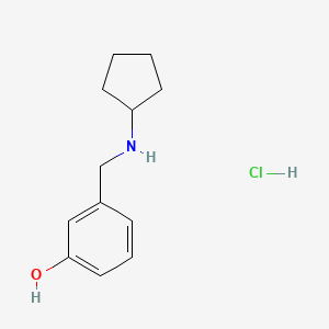 Phenol, 3-[(cyclopentylamino)methyl]-, hcl