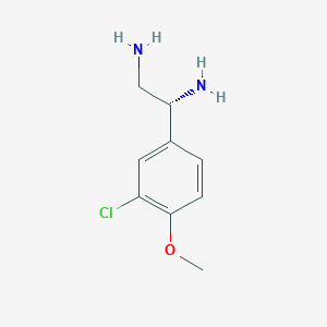 (1R)-1-(3-Chloro-4-methoxyphenyl)ethane-1,2-diamine