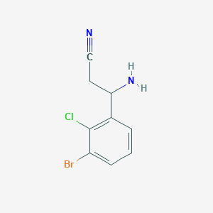 3-Amino-3-(3-bromo-2-chlorophenyl)propanenitrile