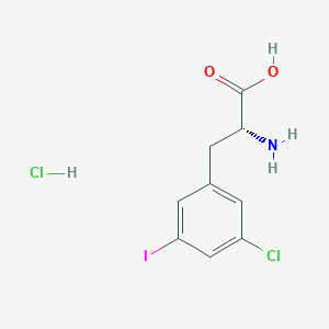 (R)-2-Amino-3-(3-chloro-5-iodophenyl)propanoic acid hcl