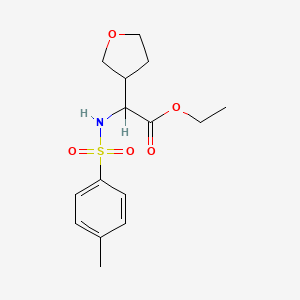 Ethyl 2-((4-methylphenyl)sulfonamido)-2-(tetrahydrofuran-3-YL)acetate