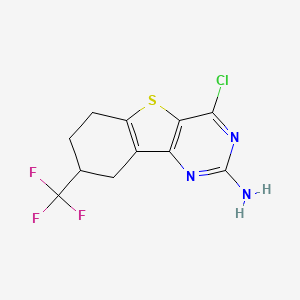 4-Chloro-8-(trifluoromethyl)-6,7,8,9-tetrahydrobenzo[4,5]thieno[3,2-D]pyrimidin-2-amine