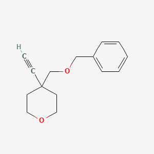 4-((Benzyloxy)methyl)-4-ethynyltetrahydro-2H-pyran