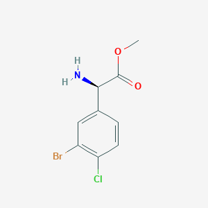 Methyl (R)-2-amino-2-(3-bromo-4-chlorophenyl)acetate