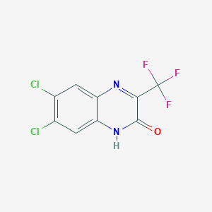 molecular formula C9H3Cl2F3N2O B1304494 6,7-Dichloro-3-(trifluoromethyl)quinoxalin-2(1H)-one CAS No. 477857-25-3